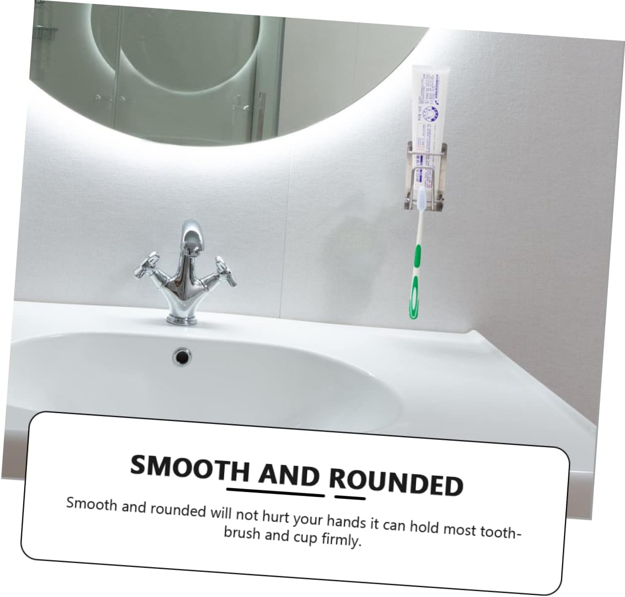 Yardenfun Wall Mounted Toothbrush Holder with Cup