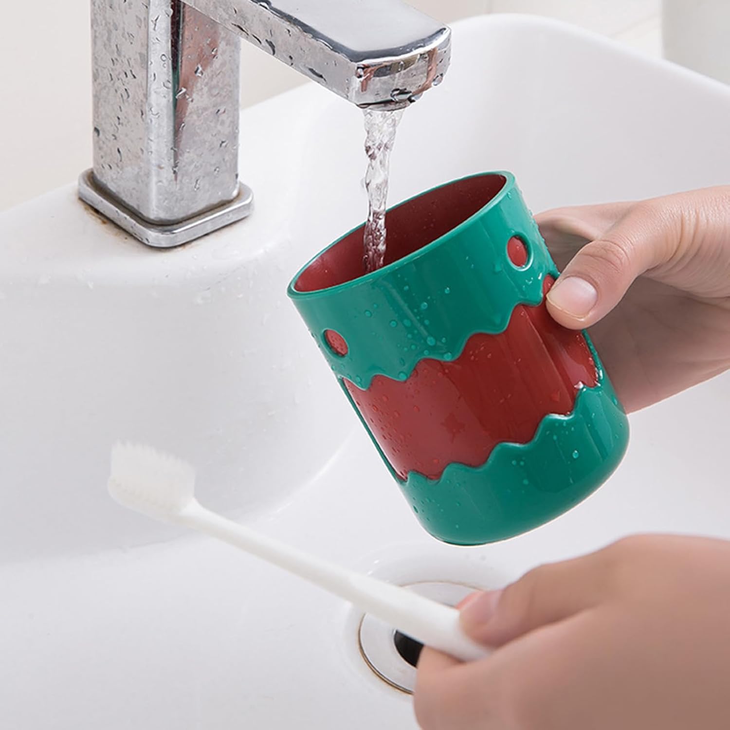 Haofy Kids Tooth Brushing Cup with Cartoon Design