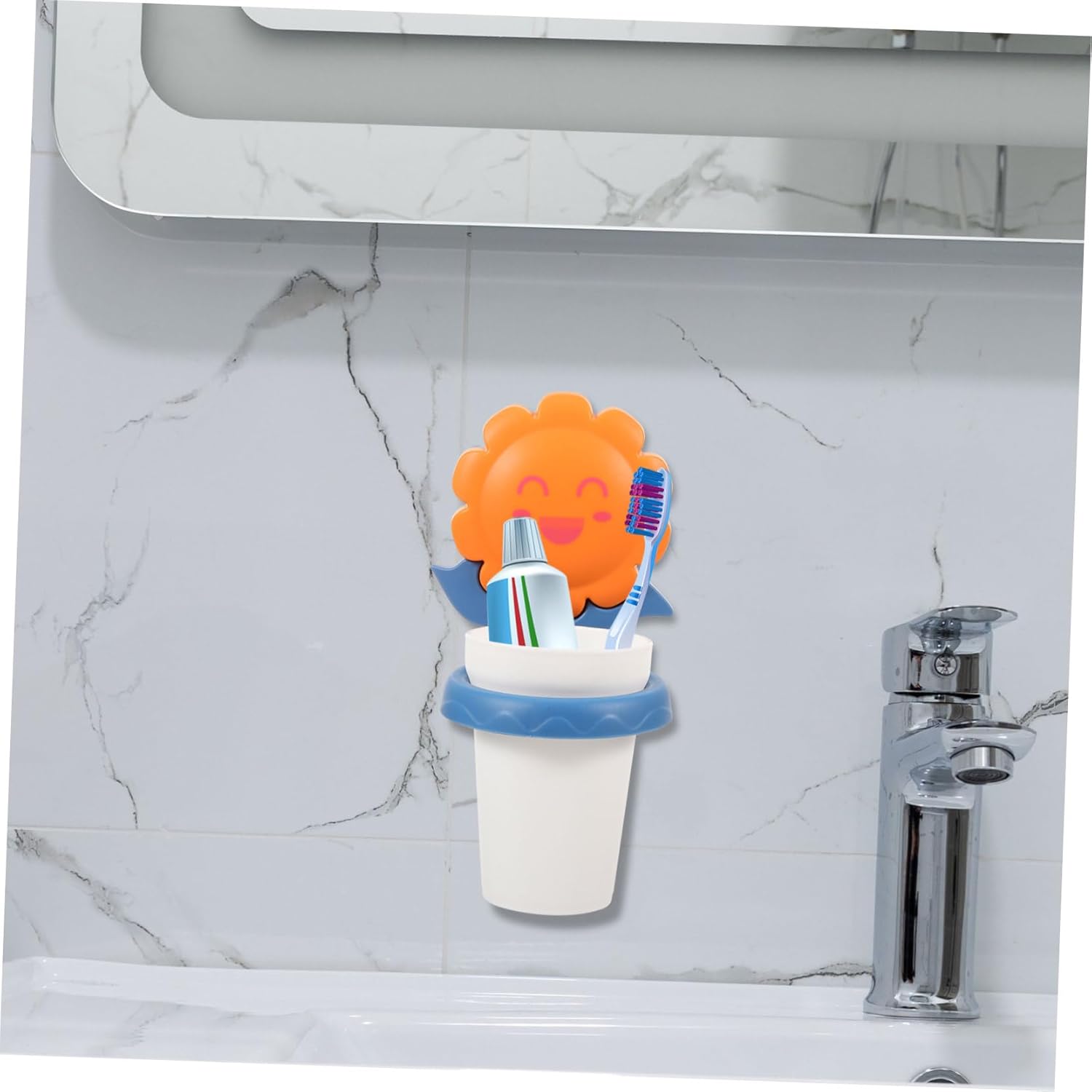 Didiseaon Adorable Toothbrush Cup Holder No Drill