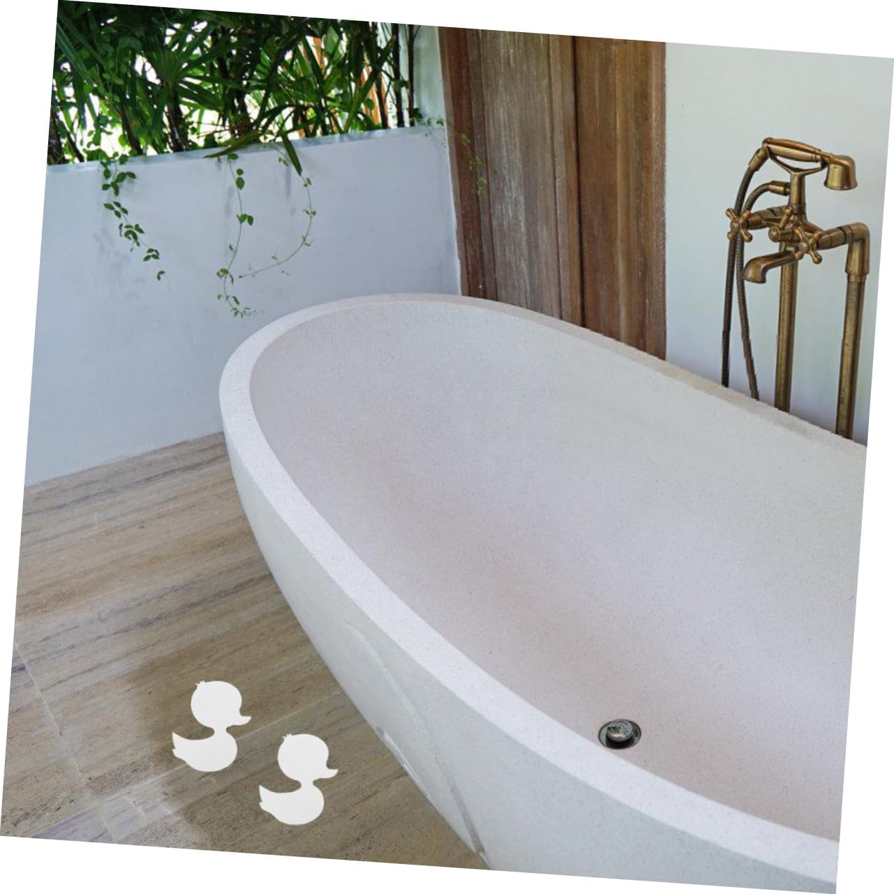 LIFKICH Cute Duck Bathtub Stickers 30pcs