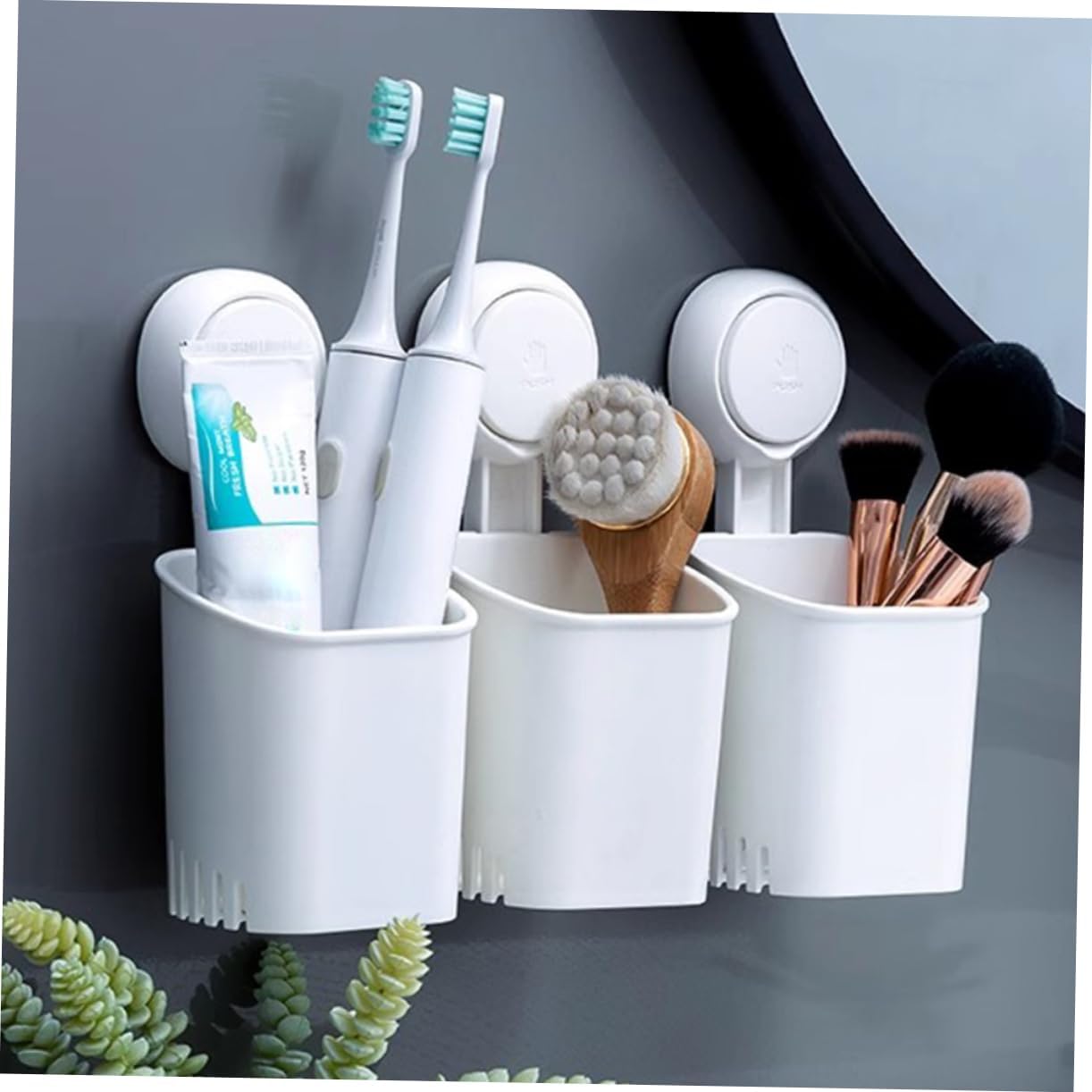 LIFKOME Wall Suction Cup Toothbrush Holder 1