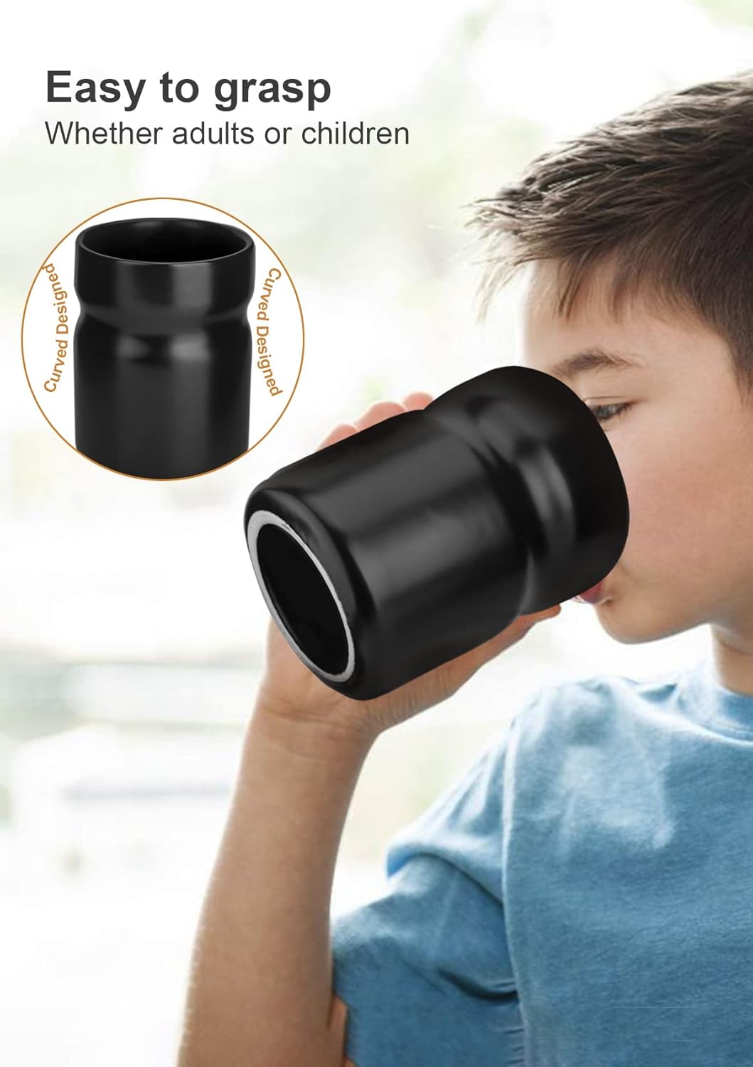 Nucookery 275 Ceramic Black Kids Toothbrush Holder