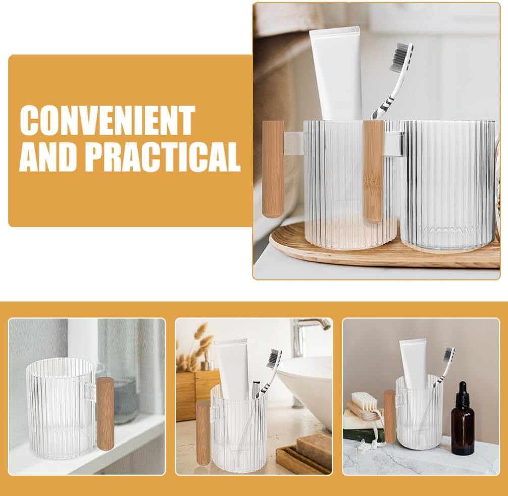 Cabilock Toothbrush Holder Cup with Lid