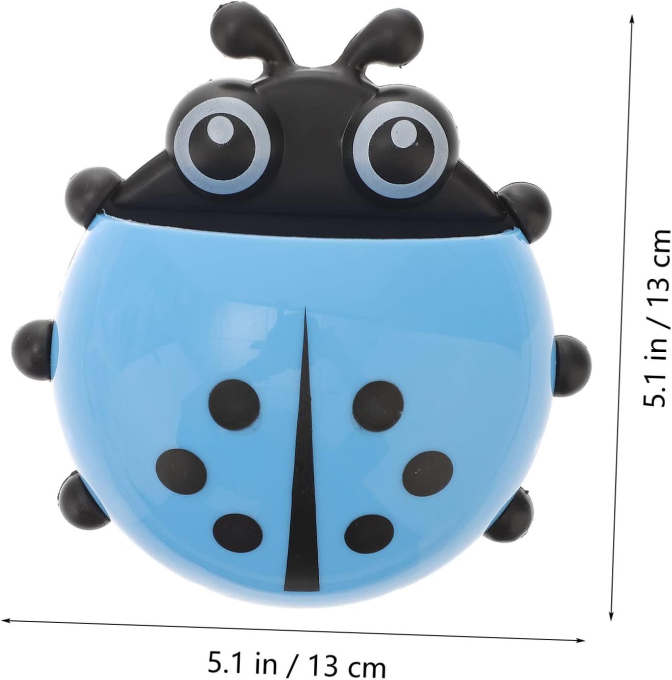 Veemoon Ladybug Toothbrush Cup Holder Wall Mount Suction