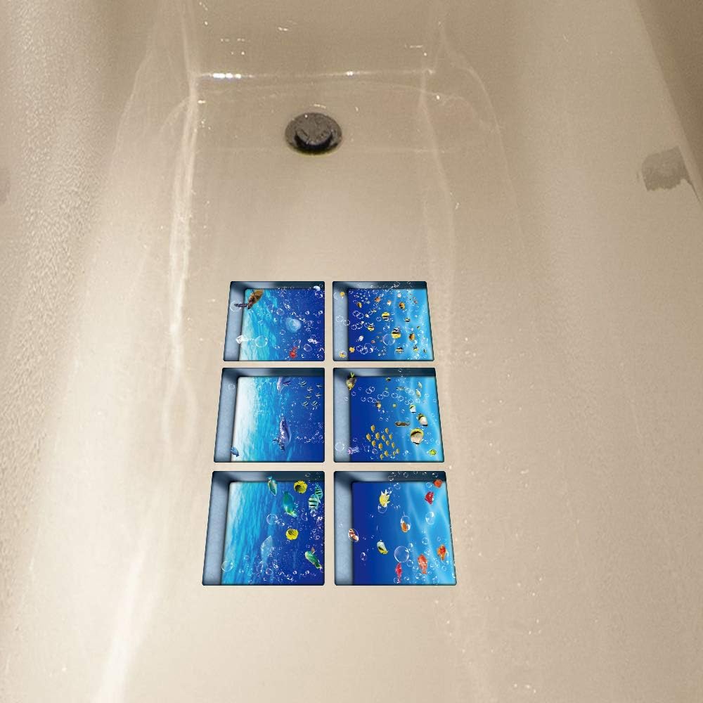 AILEGOU 3D Non-Slip Bathtub Stickers for Kids