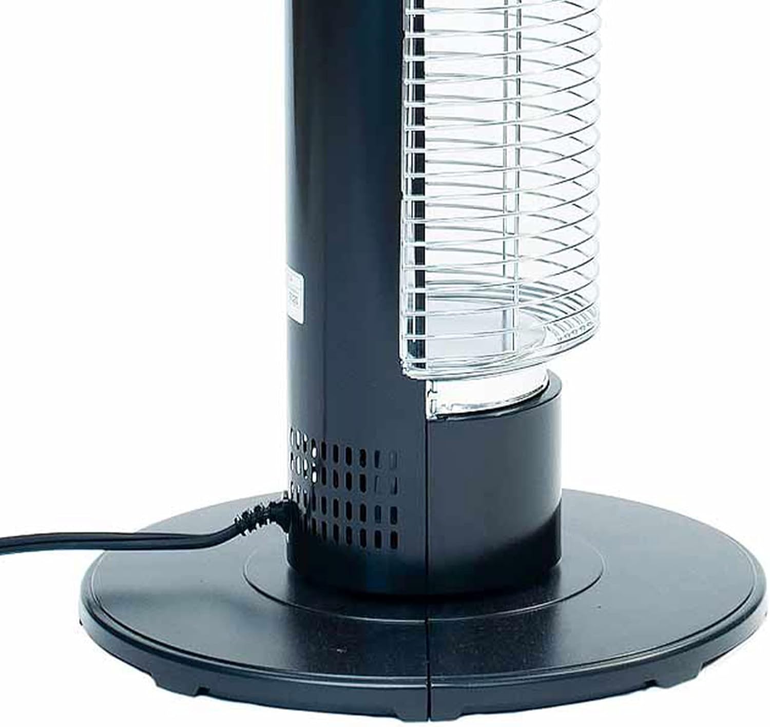 HeatMate Portable Instant Heat Graphite Medium Tower Electric Heater - Black