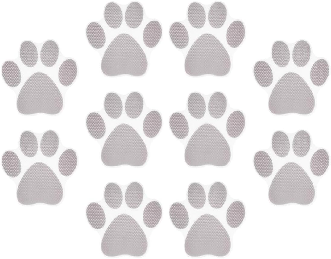 Zerodeko 30pcs Dog Paw Cartoon Bath Stickers - Non-Slip Decals for Safety