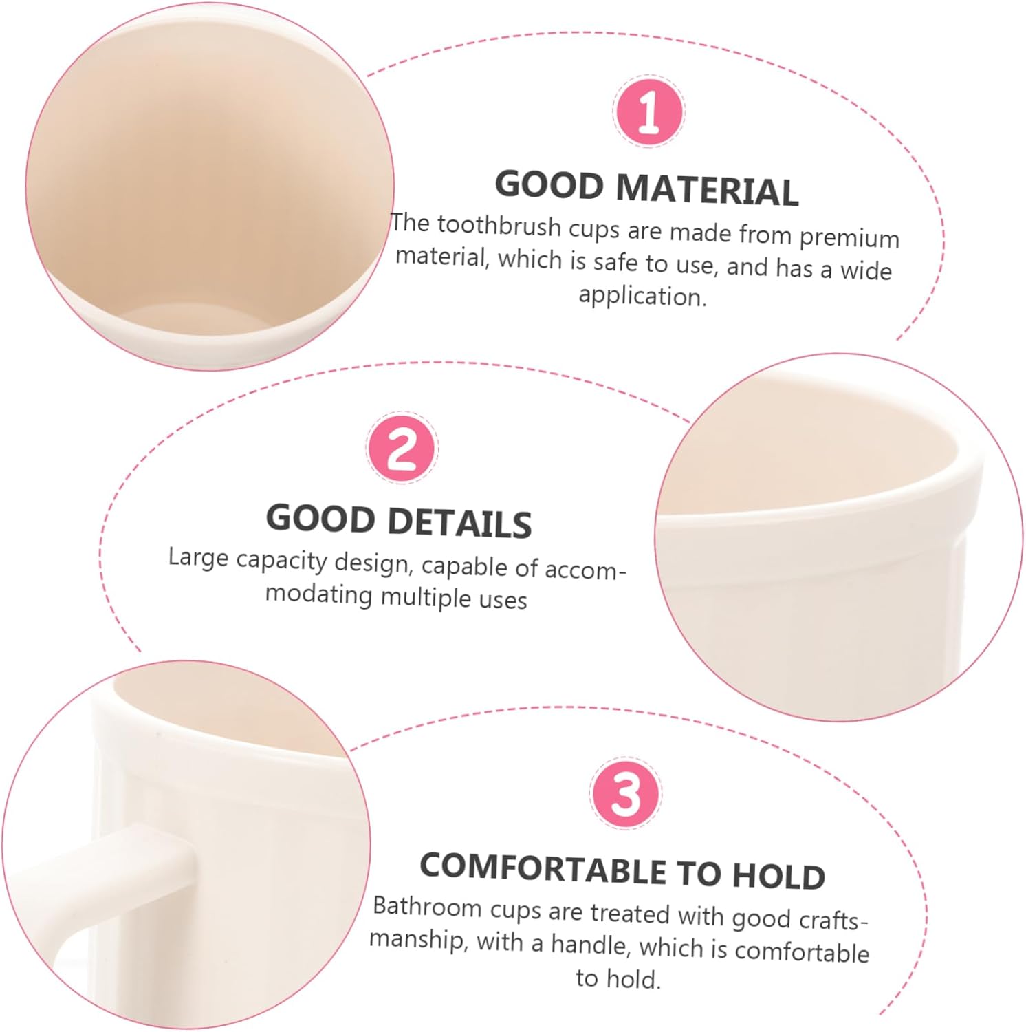 OSOLADY Reusable Plastic Toothbrush Holder 1