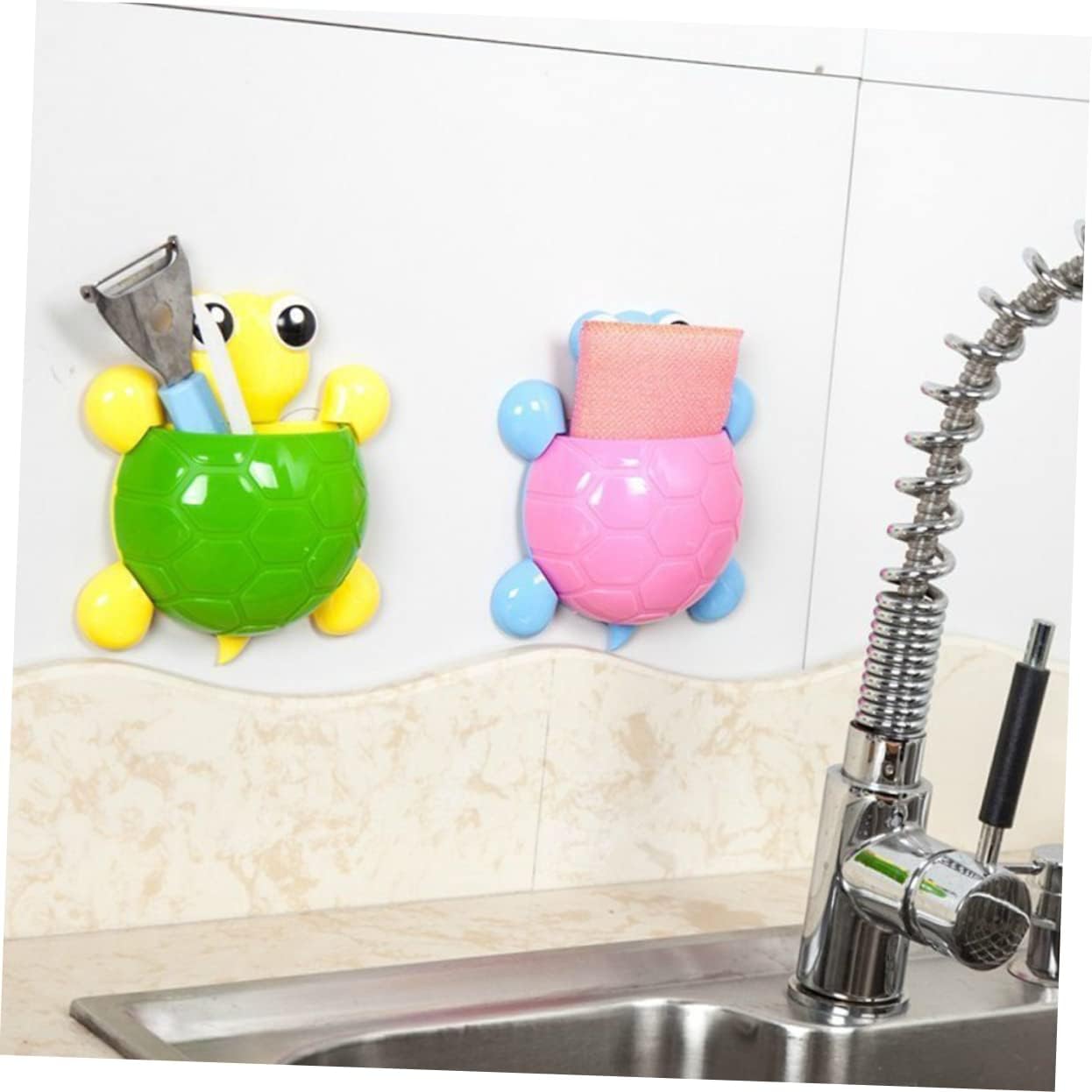 BUGUUYO Silver Toothbrush Holder with Suction Cup