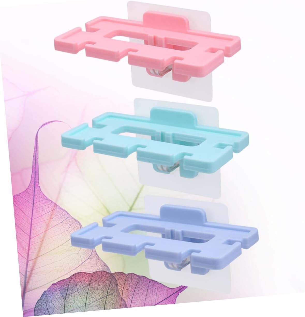 Garneck 3pcs Wall Mounted Toothbrush Holder with Suction