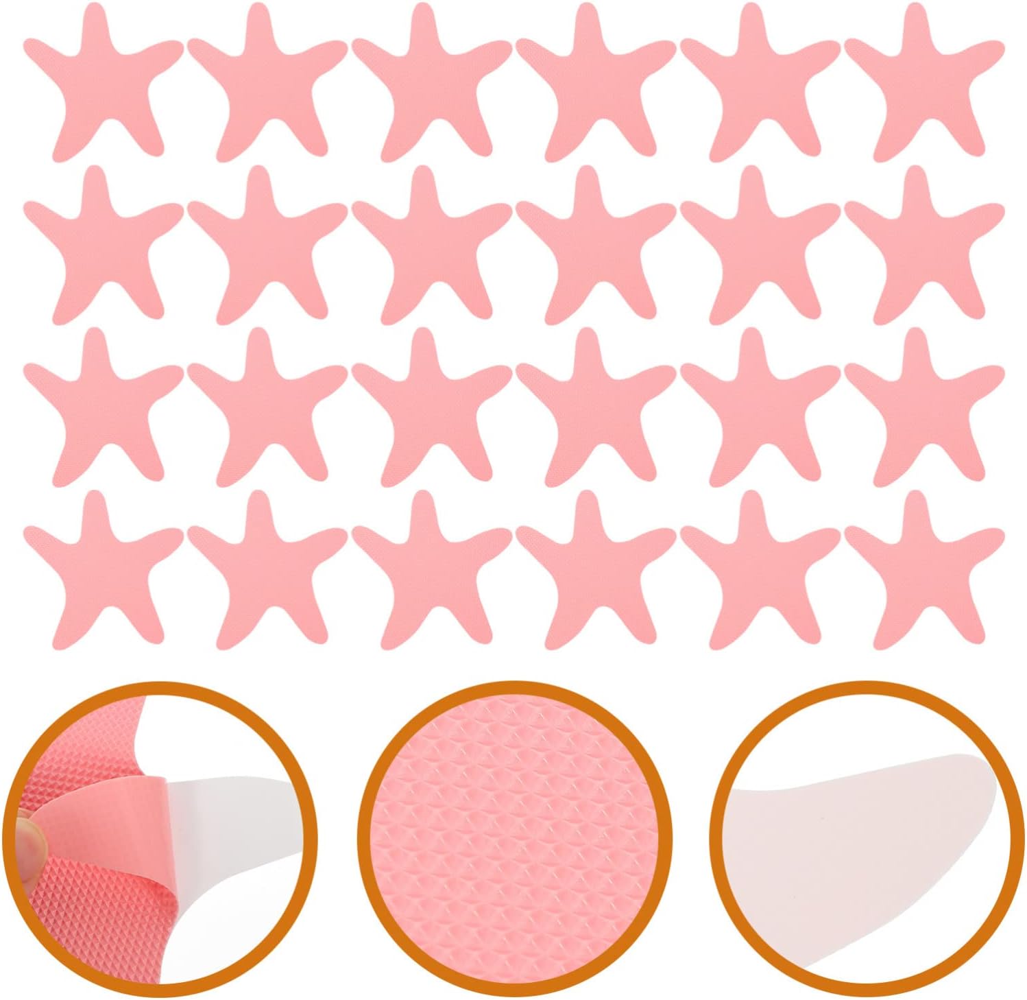 Zerodeko 24pcs Bathtub Stickers Safe Non-skid Decor