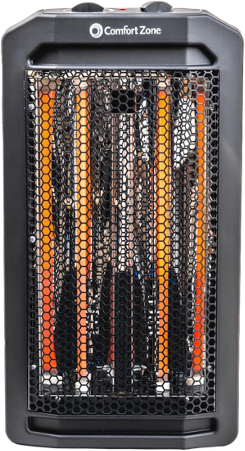 Comfort Zone Quartz Tower Heater with 2 Settings