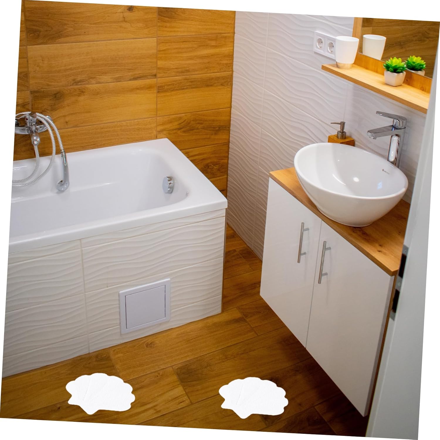 12PCS Sea Shell Non Slip Stickers for Bathroom Safety