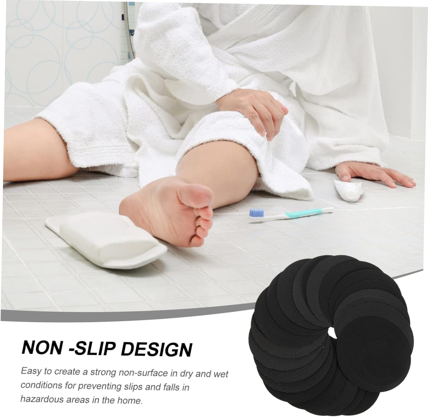 Anti-Slip Sticker 20 Sheets Tub Stickers for Kitchen and Bathroom