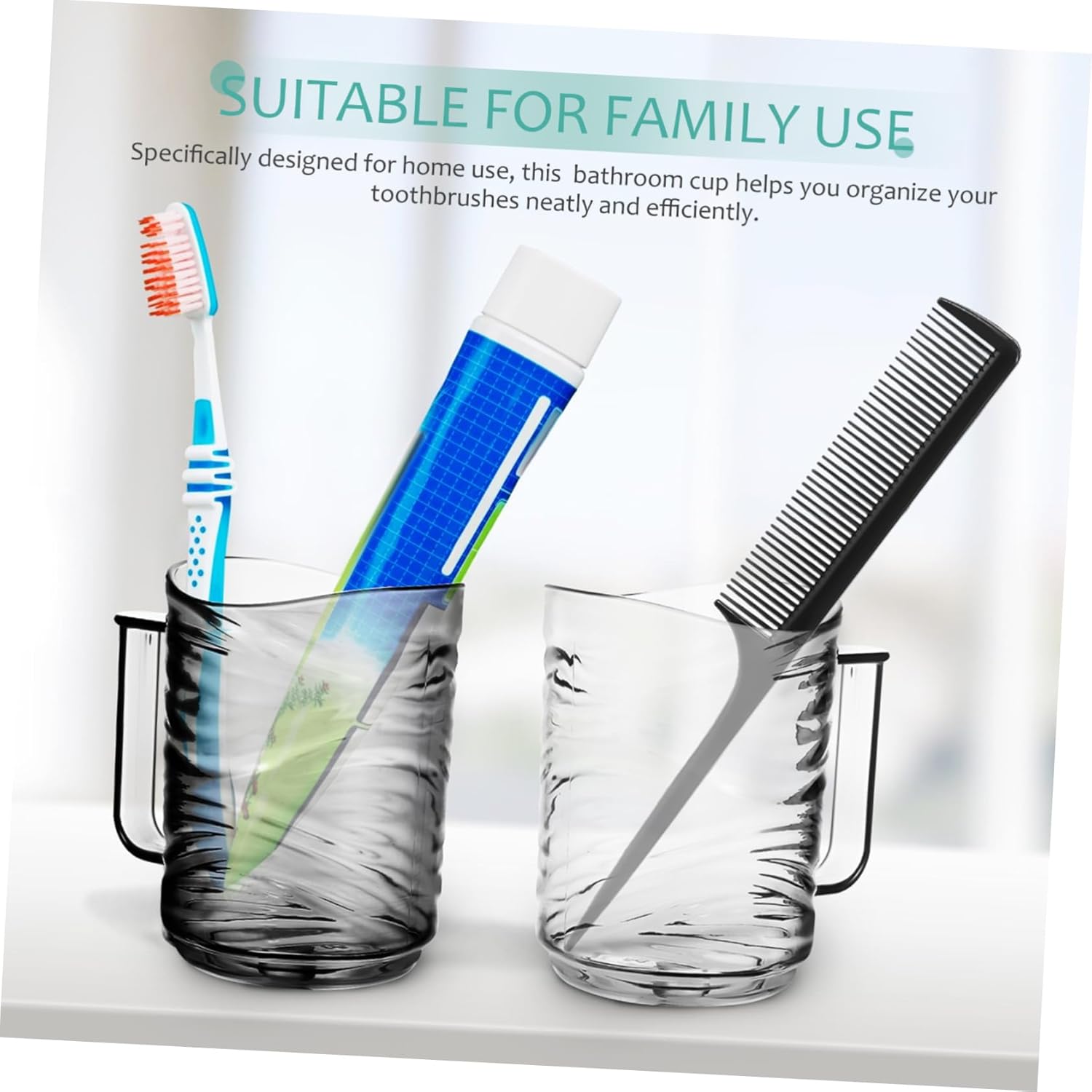 HOLIDYOYO 2pcs Reusable Toothbrush Holder