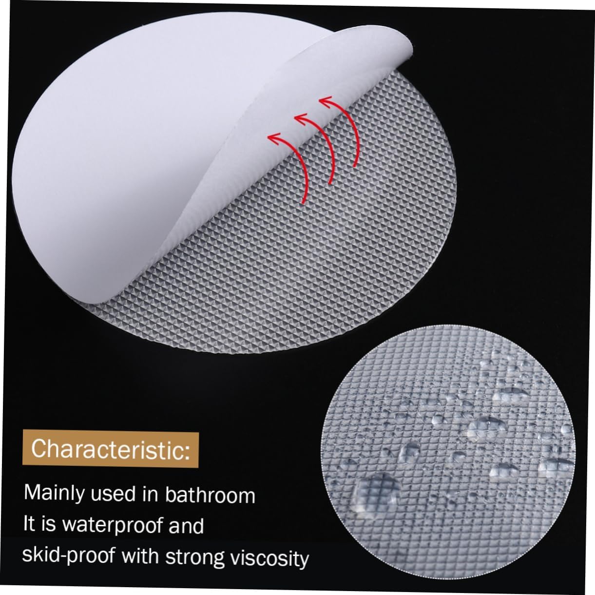 LOEFLIFA 30 Pcs White Non-Slip Tub Stickers