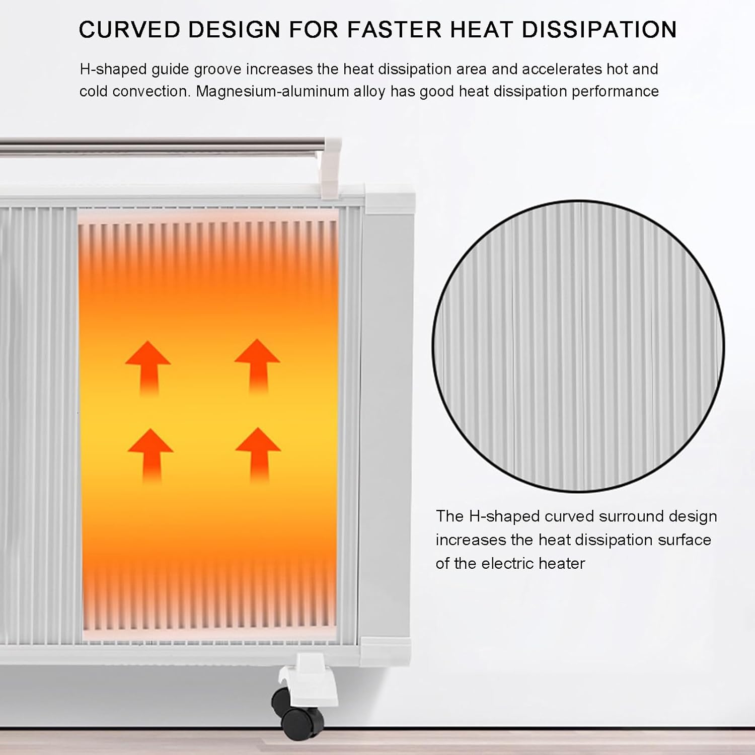 LMXRYPD Convection Space Heater with Carbon Fiber and Graphene Technology