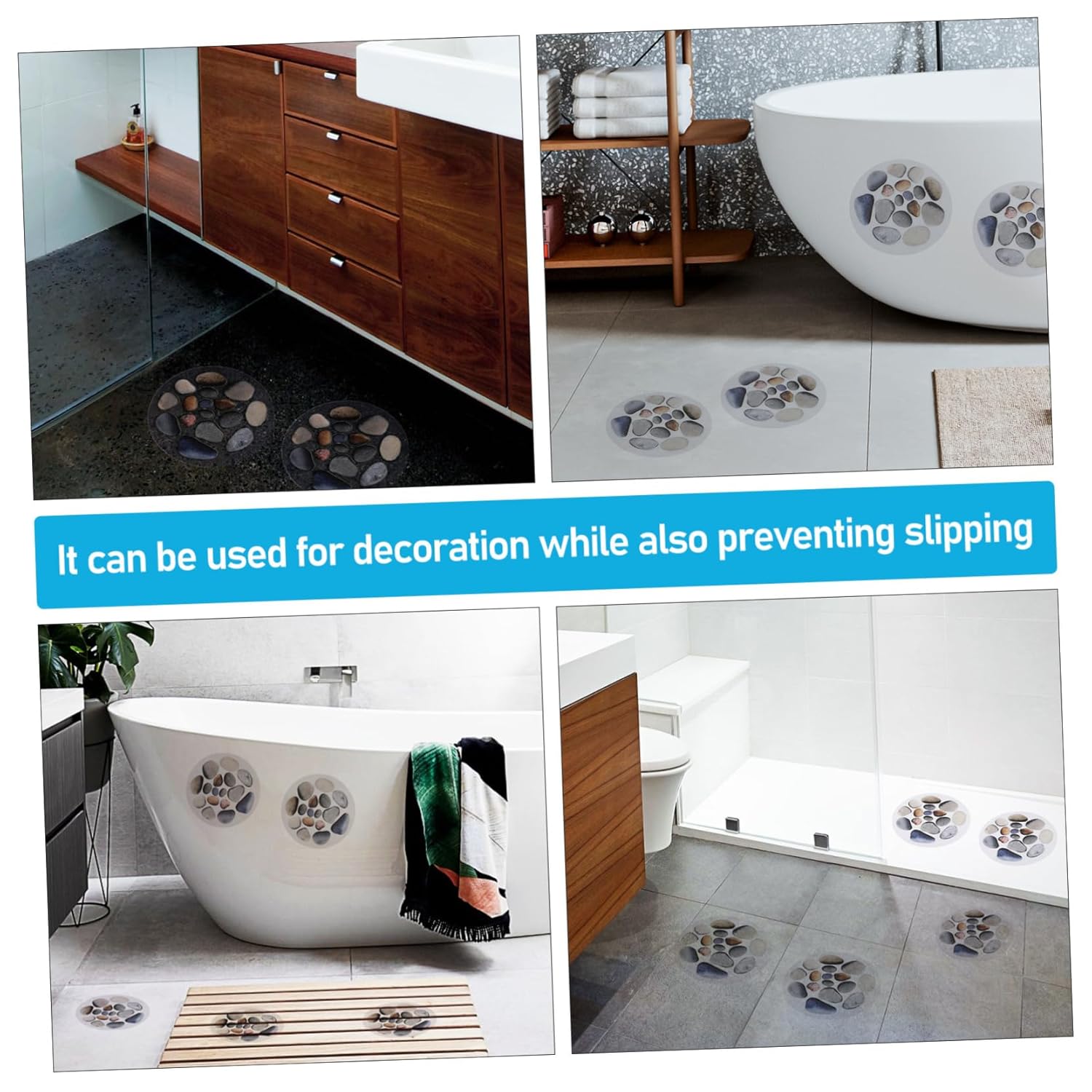 NIYANGLE 12Sheets Non-Slip Bathtub Stickers