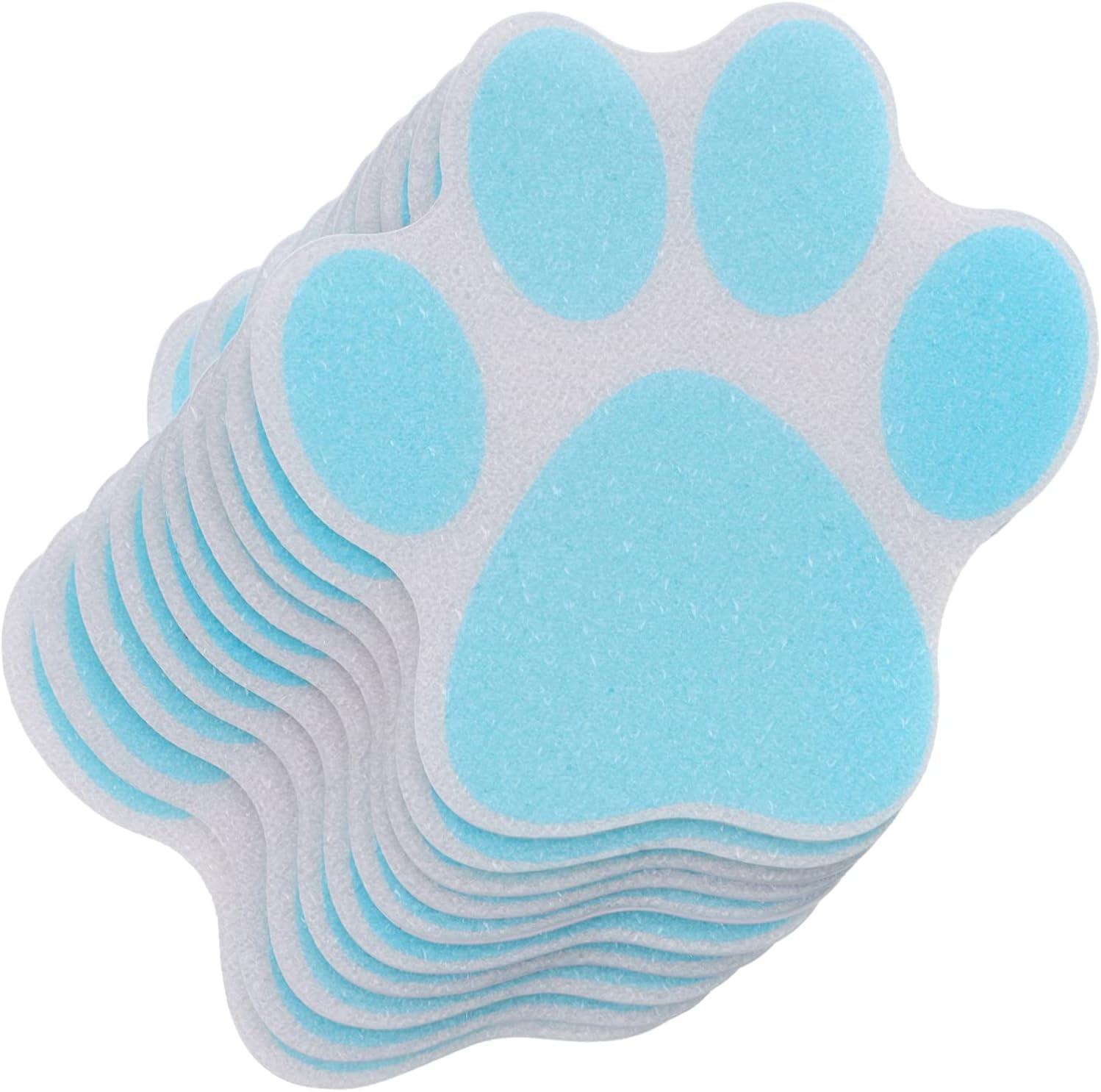 10Pcs Non-Slip Paw Print Bathtub Stickers 1