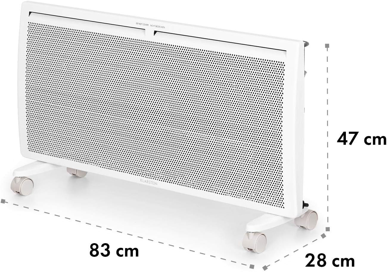 Klarstein Hot Spot SlimCurve Dual Heater with Timer and Wall Mount