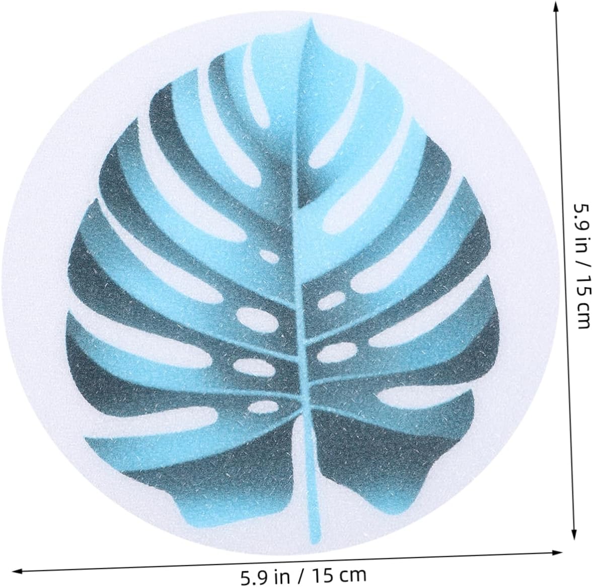 ABOOFAN Non-Slip Leaf Bath Stickers - Waterproof for Kids and Adults