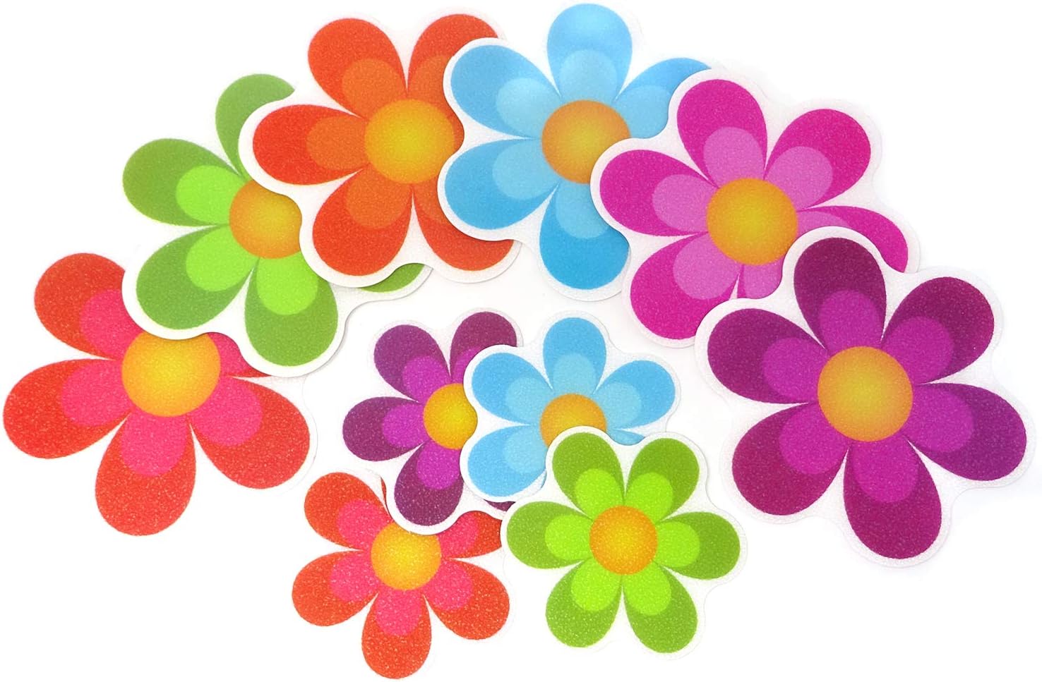 Honbay 10PCS Colorful Non-Slip Bathtub Stickers