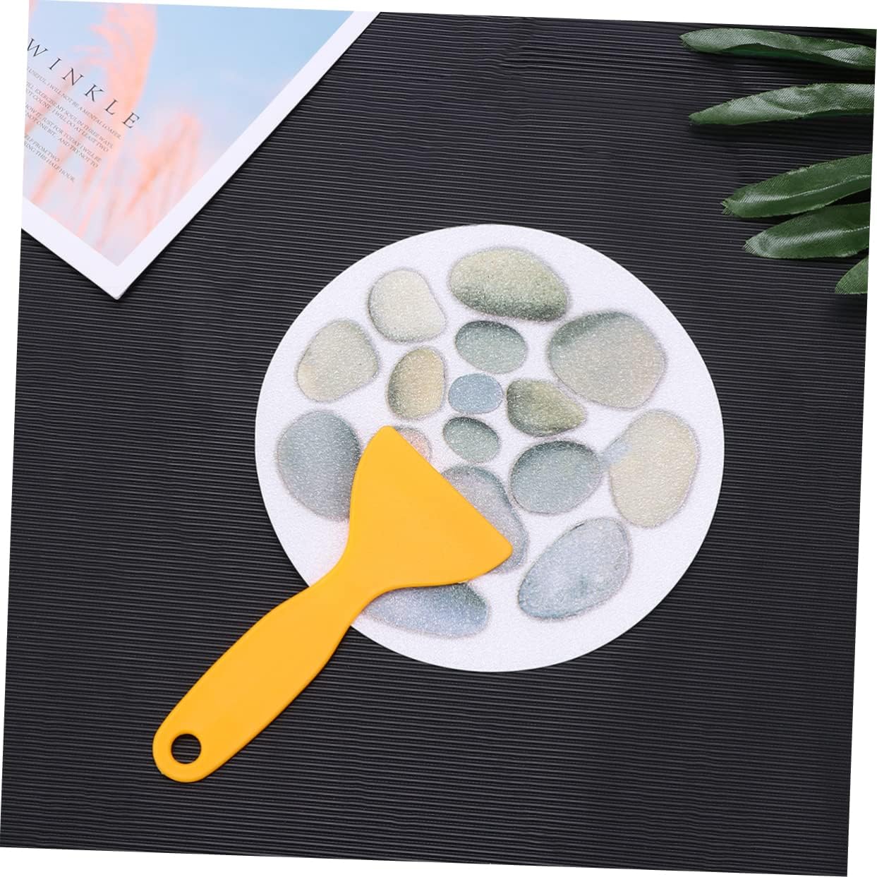 4pcs Stone Pattern Anti-Slip Bathtub Stickers