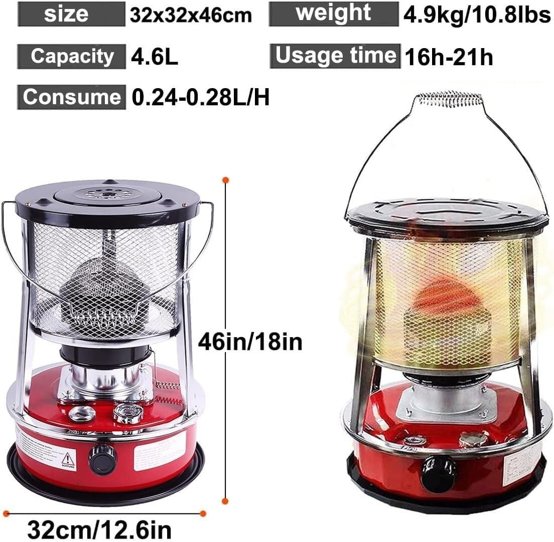 AMeLL 46L Kerosene Heater for Indoor and Outdoor Use