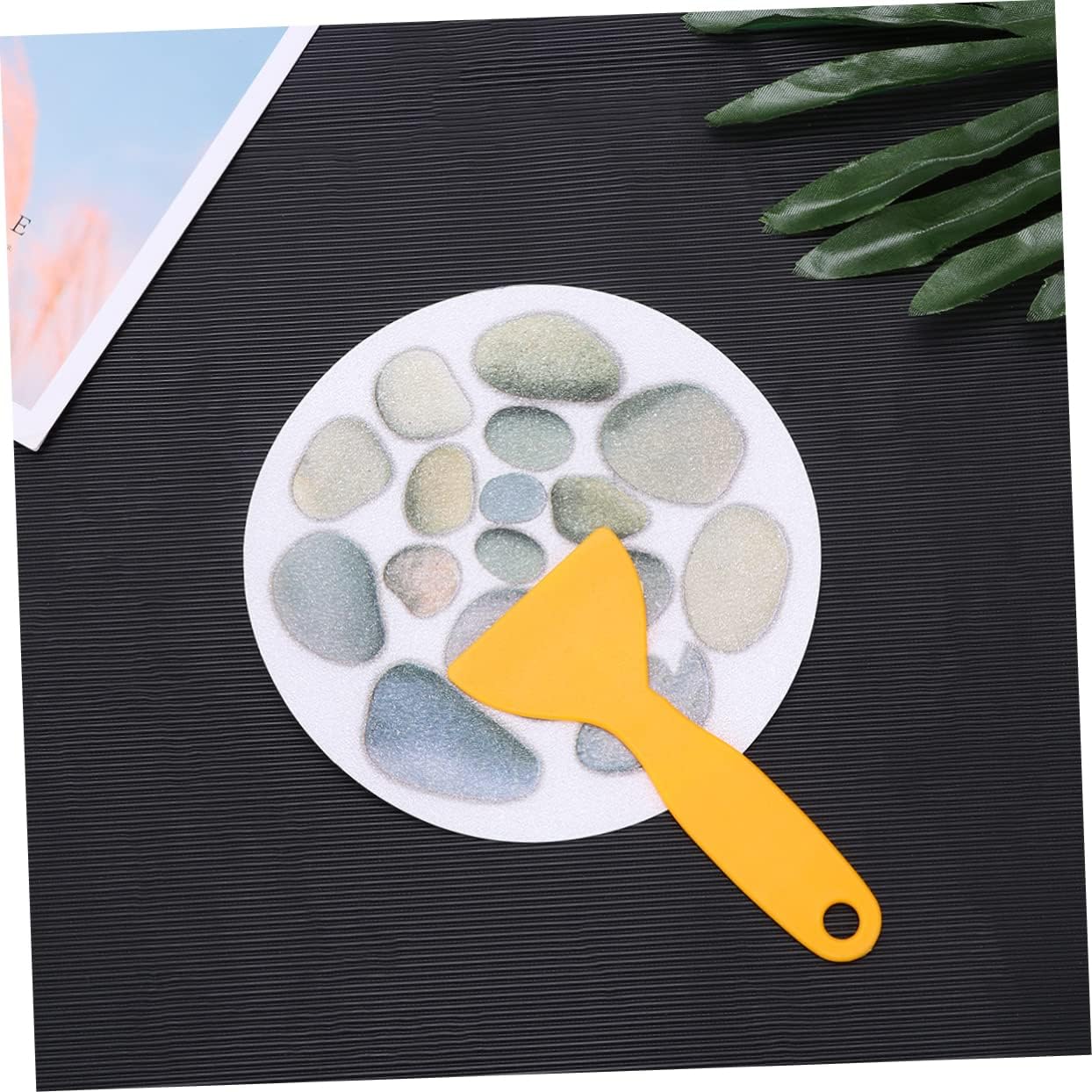 LIFKOME 4pcs Non-Slip Bathroom Stickers with Scraper