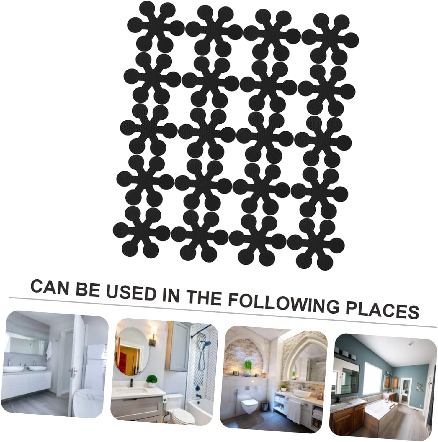 LIFKOME Non-Slip Shower Stickers 20pcs