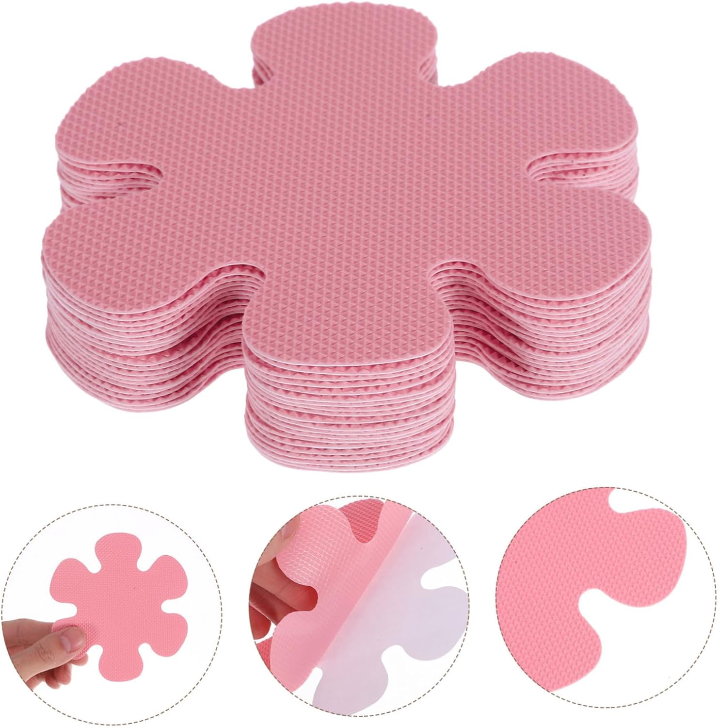 Zerodeko 20PCS Non-Slip Flower Stickers for Bath Stairs