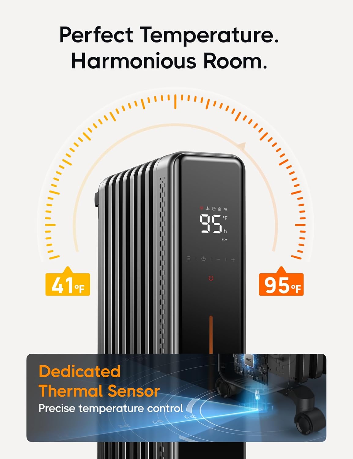 Dreo Radiator Heater with Remote and 4 Modes