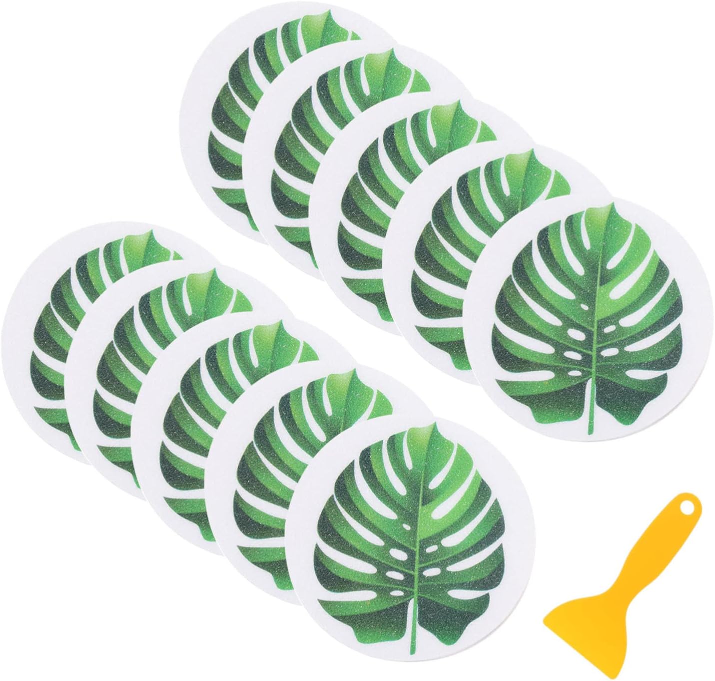 SOLUSTRE Anti-Slip Tub Decals Leaf Stickers for Bathroom