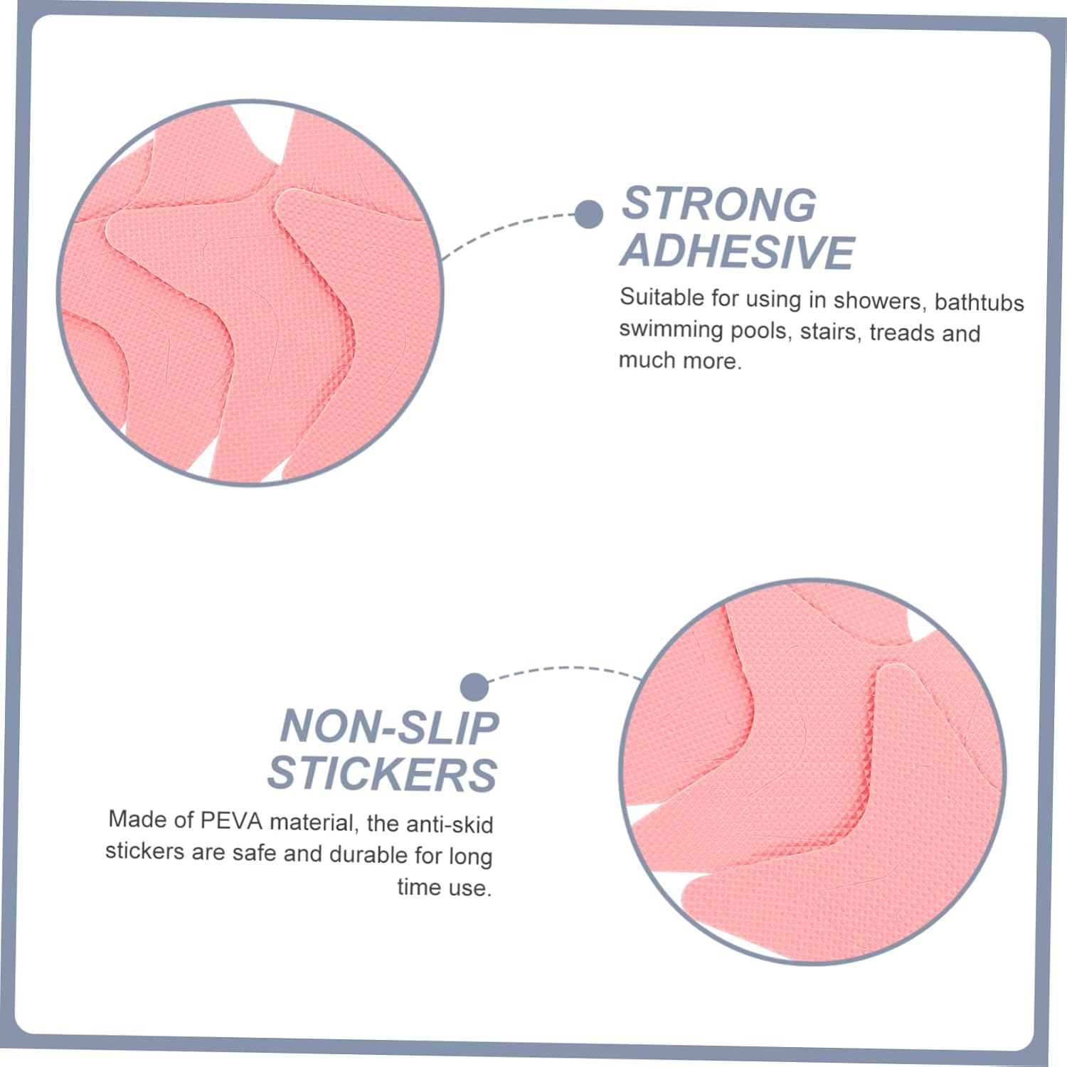 Zerodeko Non-Shaped Bathtub Skid Decals