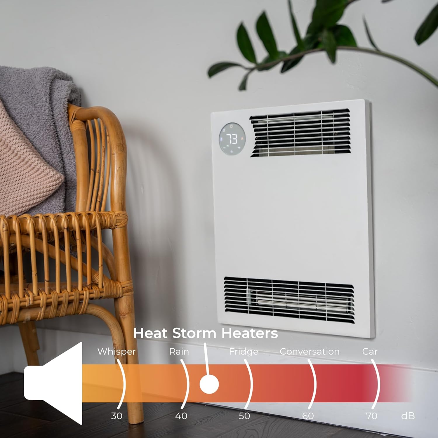 Heat Storm 3000 Watt Smart Electric Wall Heater with WiFi