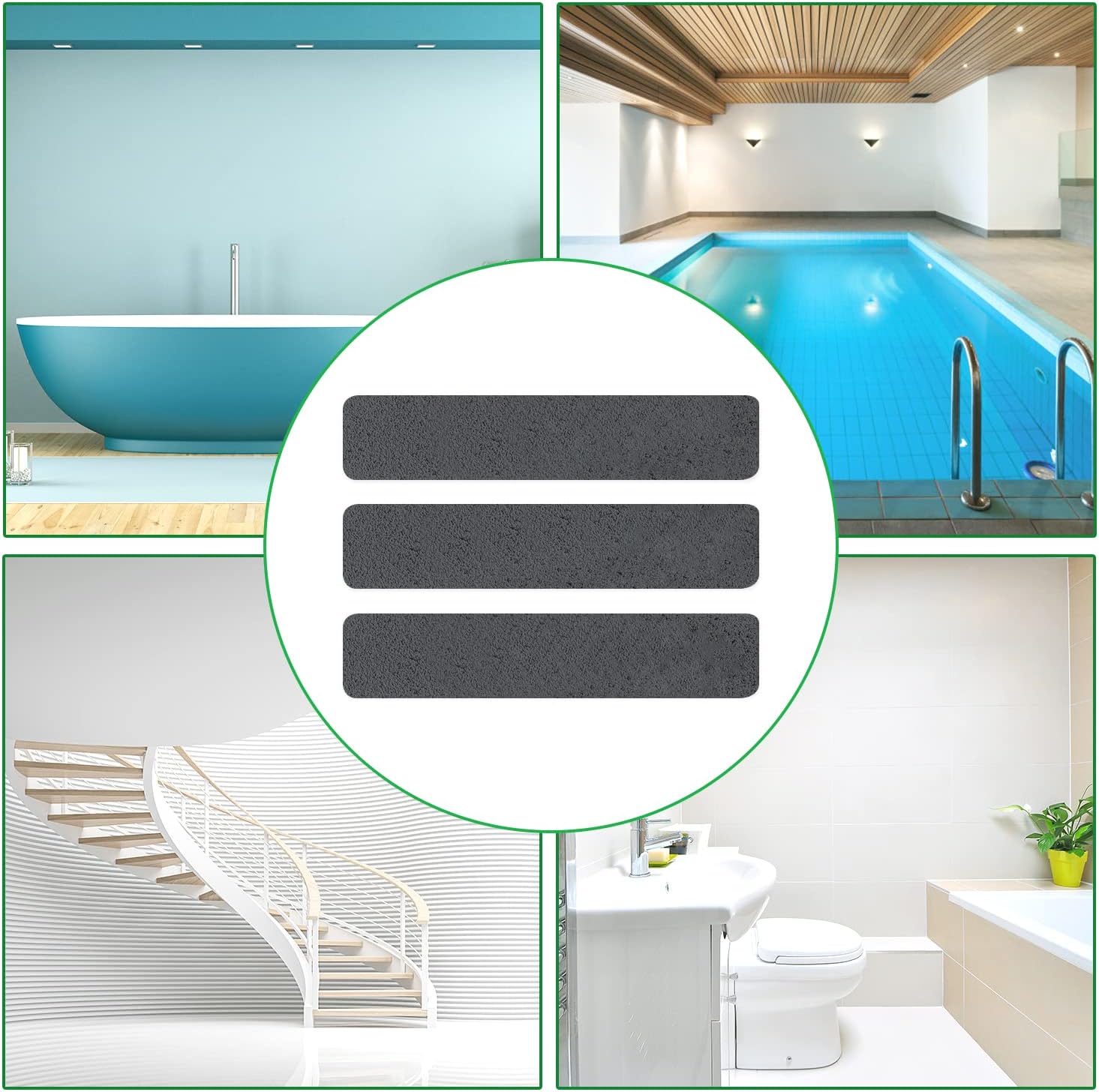 SlipStopper Non Slip Bathtub Strips 18 PCS