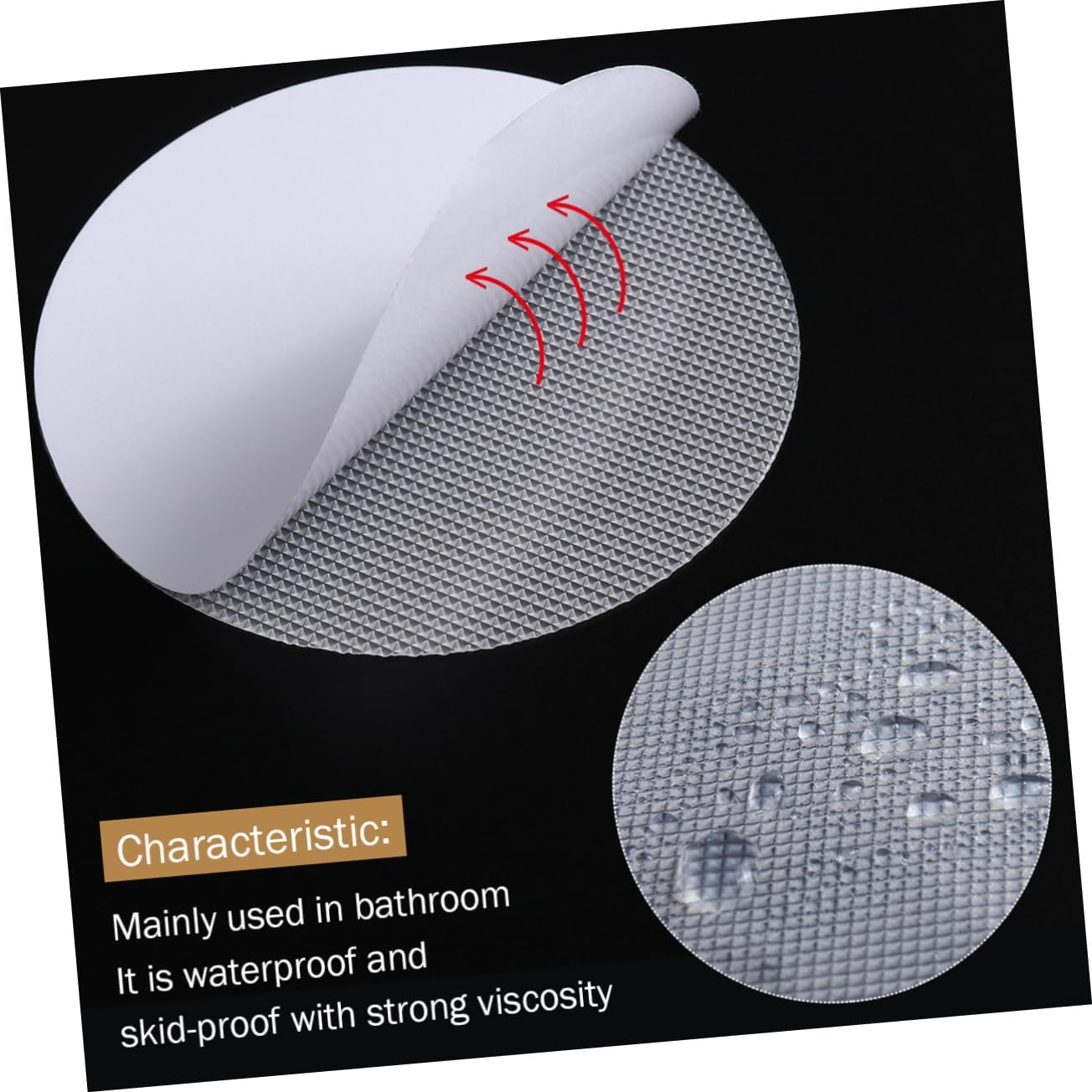 UTHCLO 30 Pcs Non Slip Round Adhesive Stickers for Bathtubs