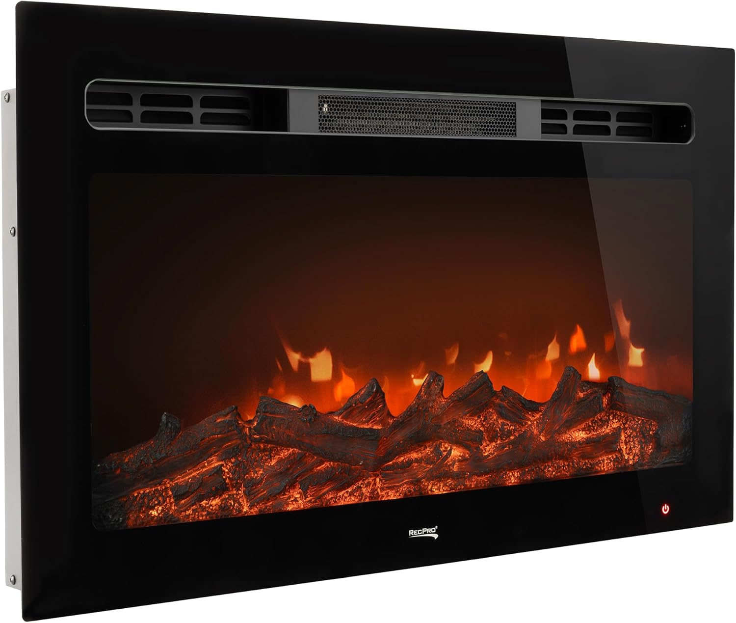 RecPro Recessed Electric Fireplace with Remote