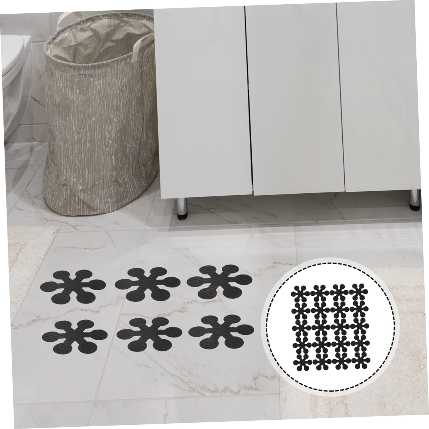 Alipis Non-Slip Bath Tub Stickers 20pcs Snowflake Design