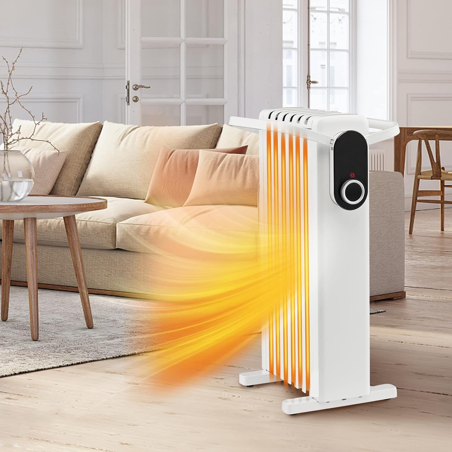 Tangkula 1500W Oil Radiator Heater with 3 Heat Settings