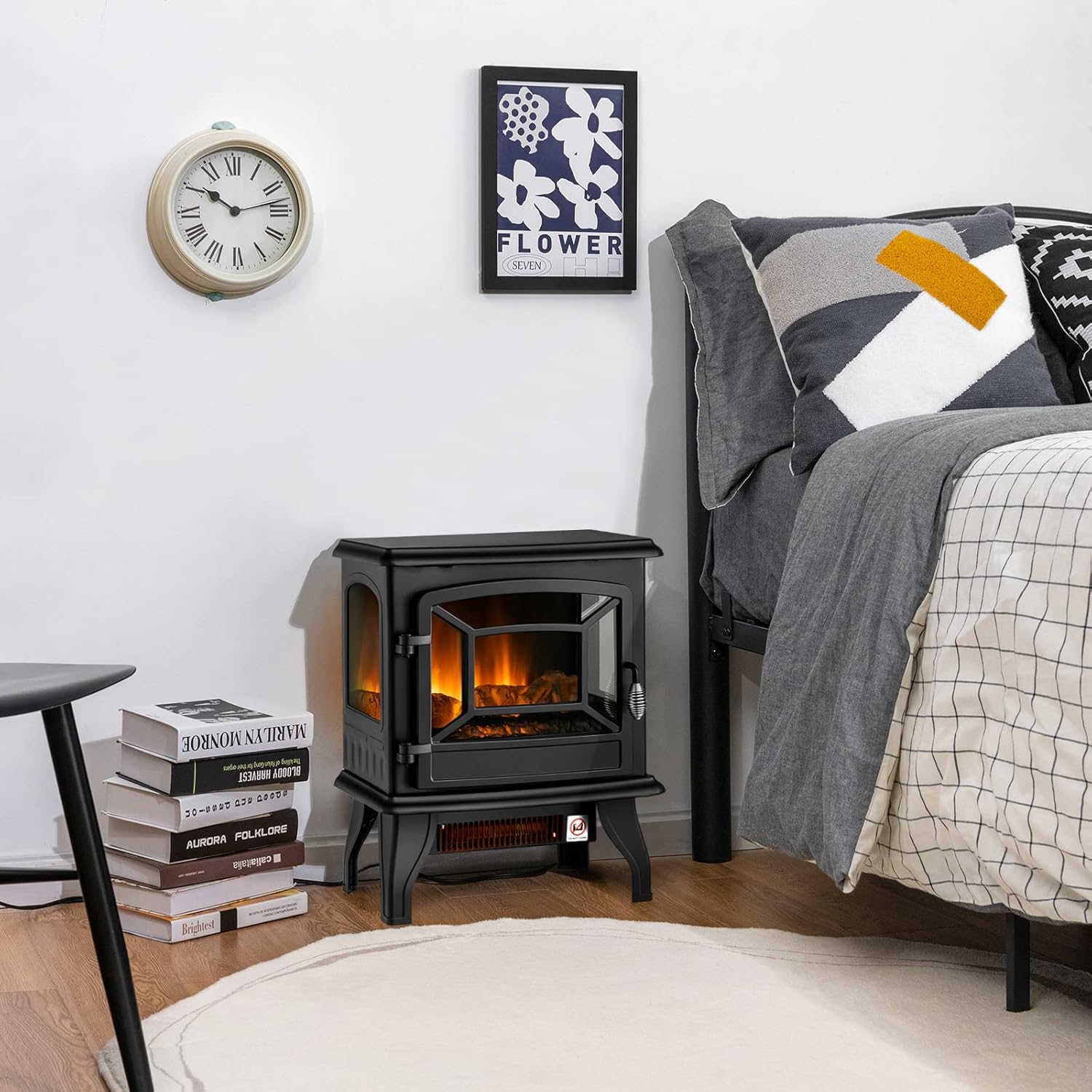 Tangkula 20 Inch Electric Fireplace Stove