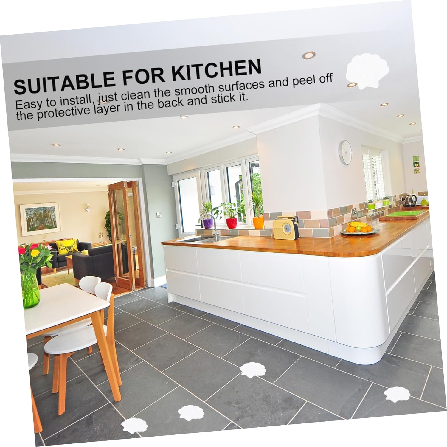 12pcs Non-Slip Stickers Safety White Bathtub