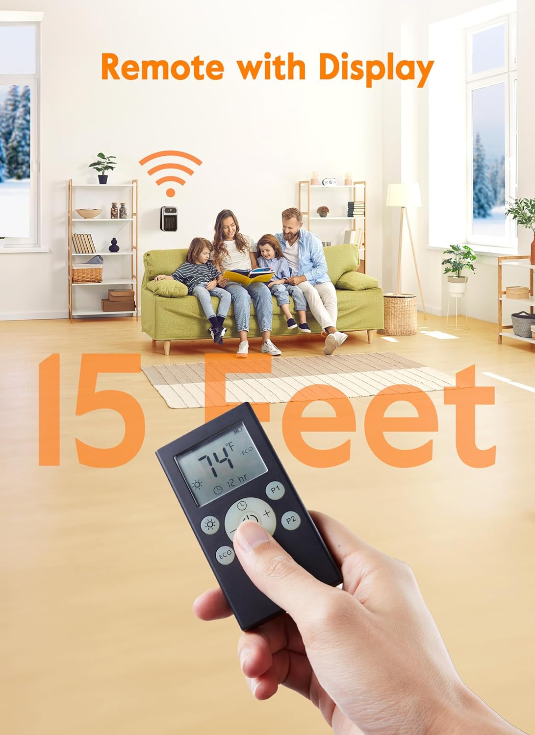 GiveBest 800W Wall Heater with Remote Control