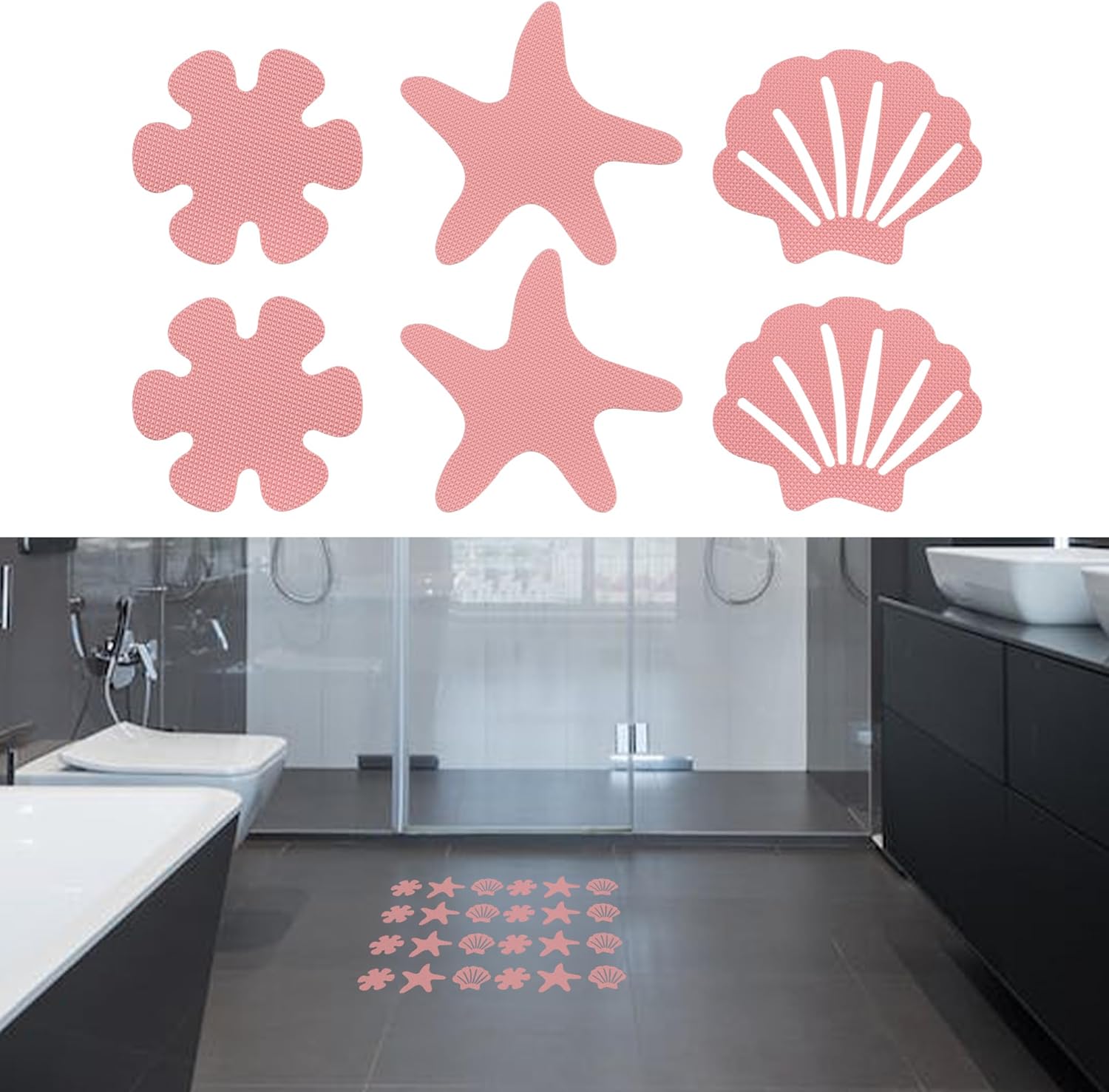 30pcs Non-Slip Safety Stickers for Bathroom Tub Stairs
