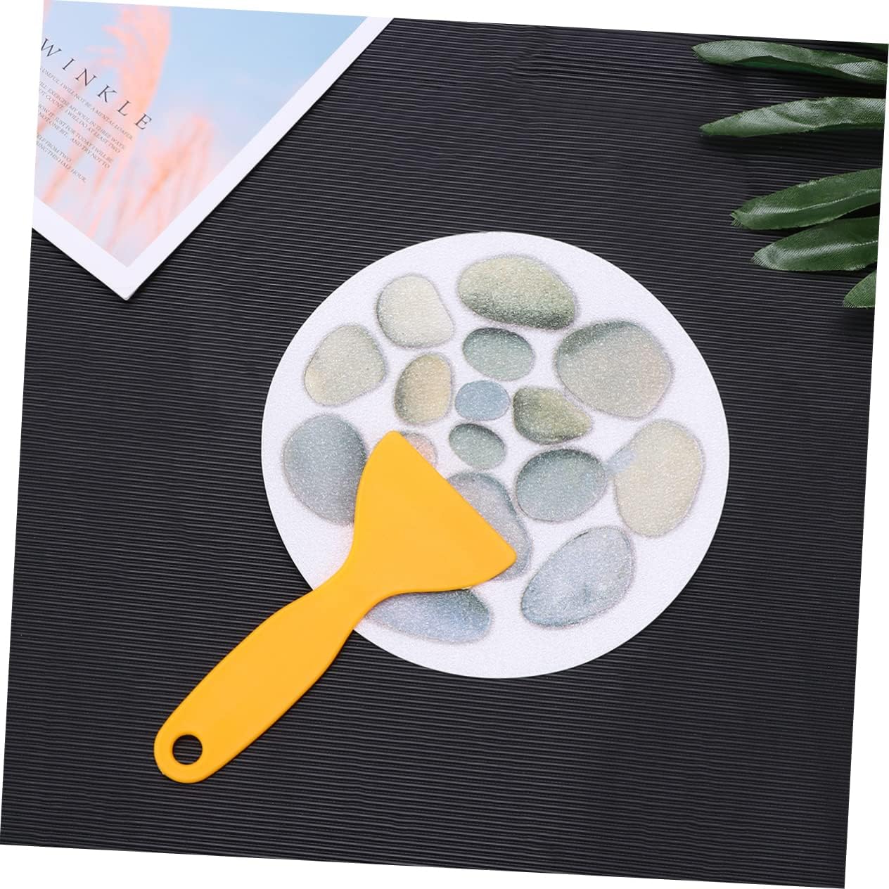 LIFKOME 4pcs Non-Slip Bathroom Stickers with Scraper