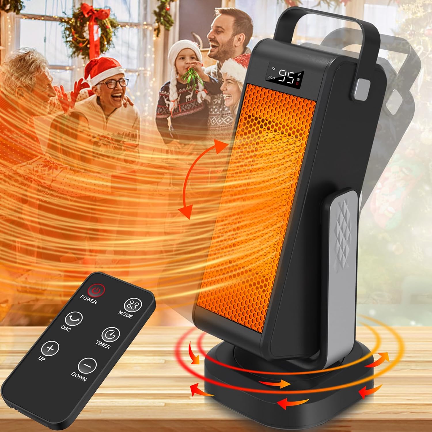 2023 Upgraded 3D Oscillating Space Heater 1