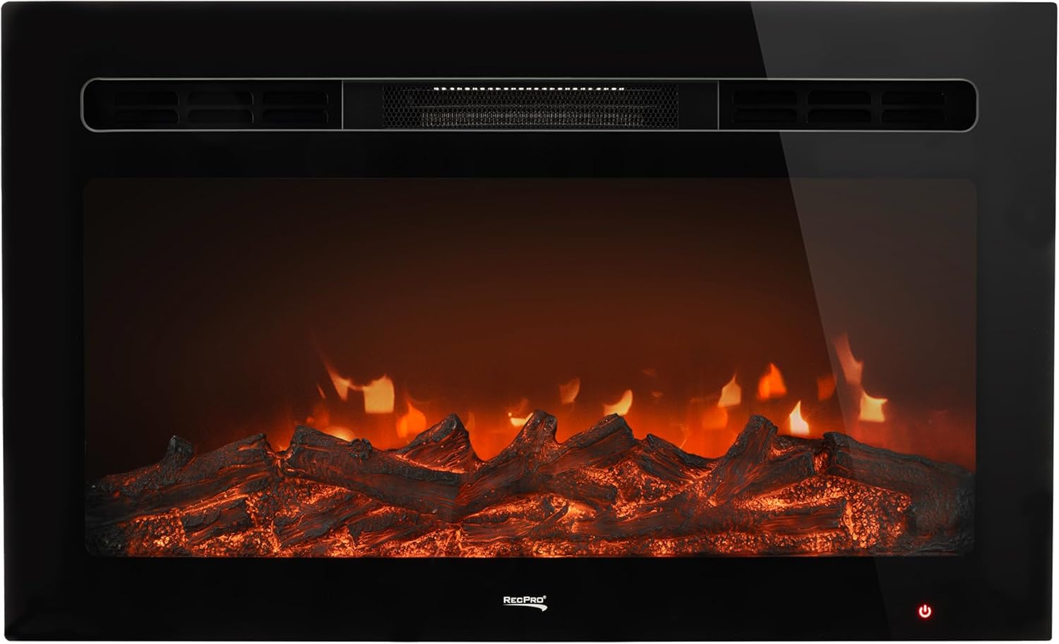 RecPro Recessed Electric Fireplace with Remote