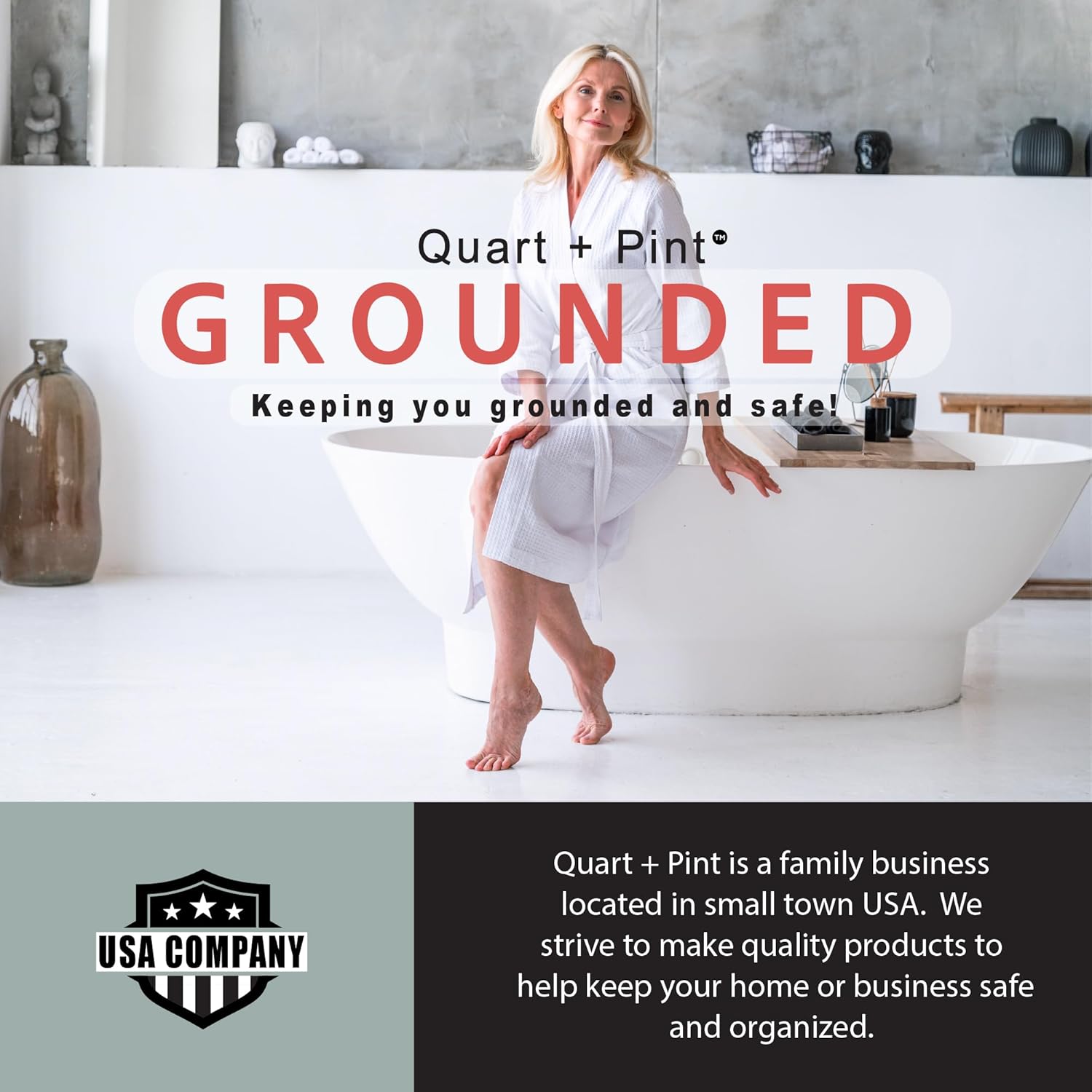 Quart Pint Non Slip Bathtub Stickers with Scraper