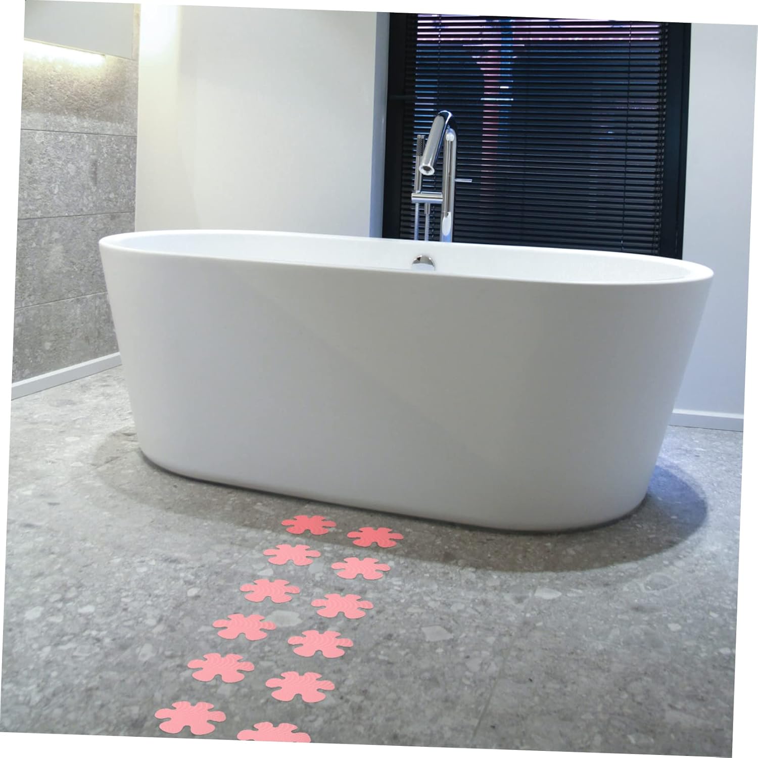 Non Slip Bathtub Stickers with Scraper - Snowflake Design
