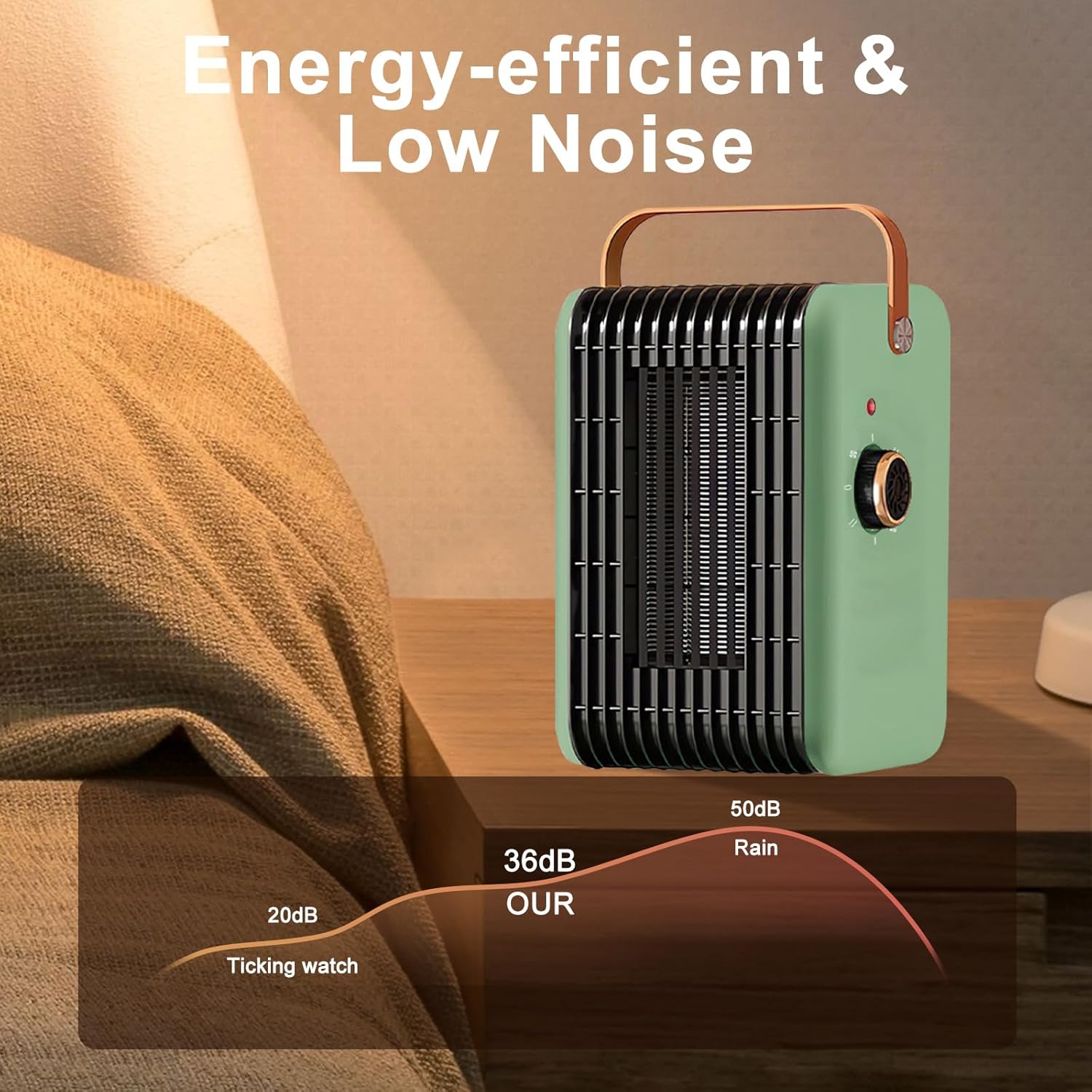 1500W PTC Electric Space Heater for Quick Heating